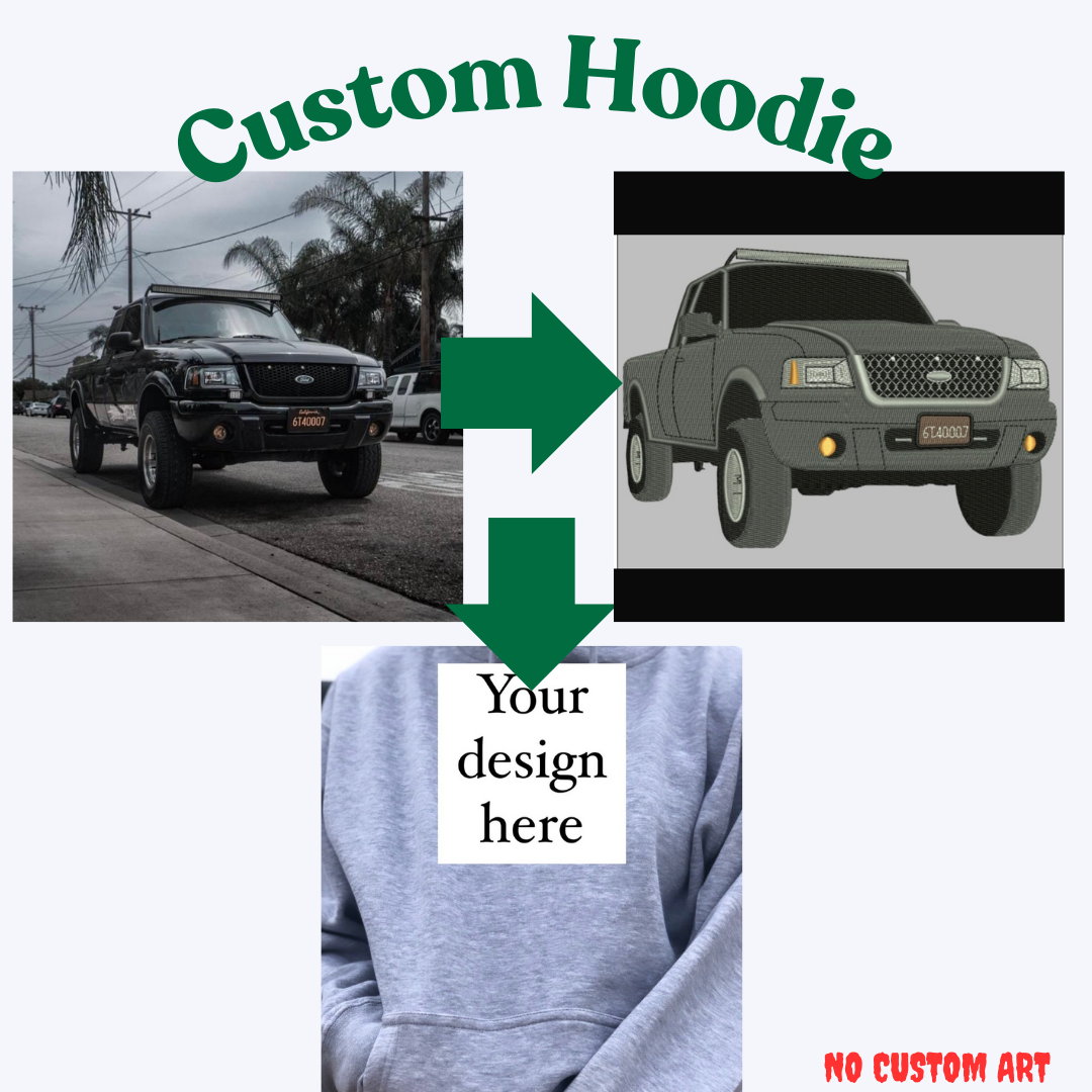 Custom Hoodies (Custom Art Will Not Be Made)