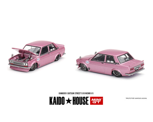 Kaido House 1:64 Datsun 510 Street Kaido GT V1 Pink