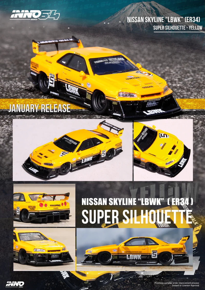 Nissan Skyline LBWK R34 Silhouette SET