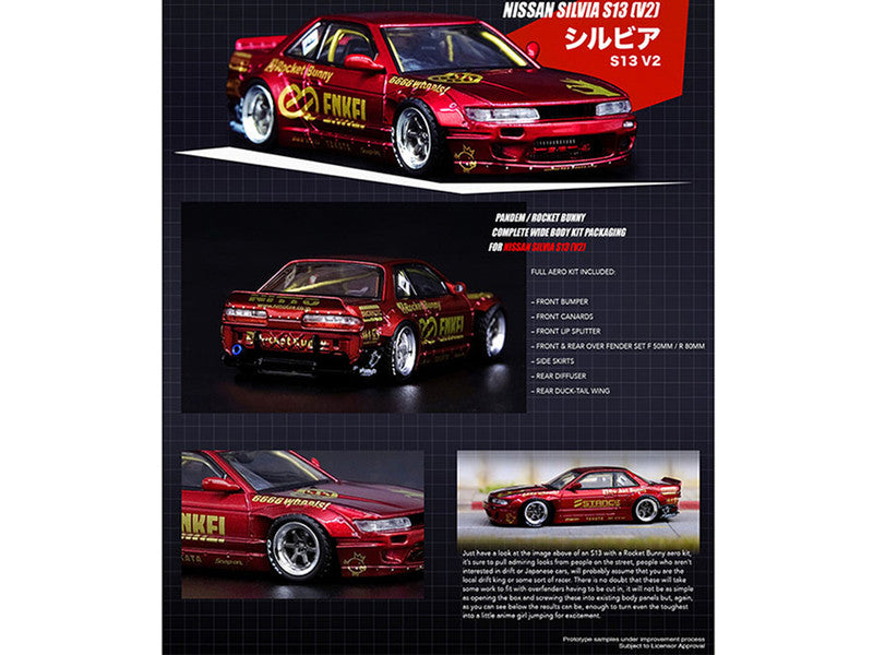 1:64 S13 V2 Rocket Bunny/Pandem Red