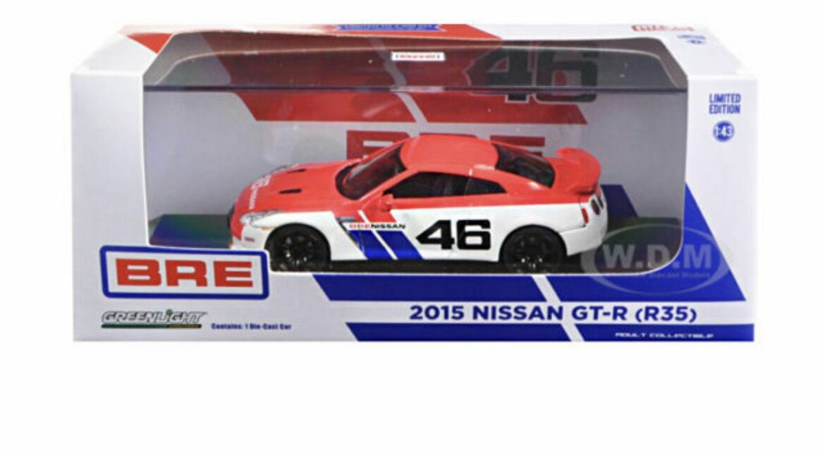 1:43 2015 NISSAN GT-R (R35) BRE DIECAST