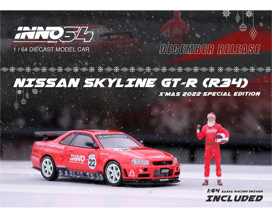 Nissan Skyline GTR R34 With Santa