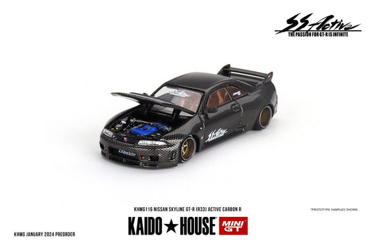Kaido House 1:64 Nissan Skyline GT-R (R33) Carbon