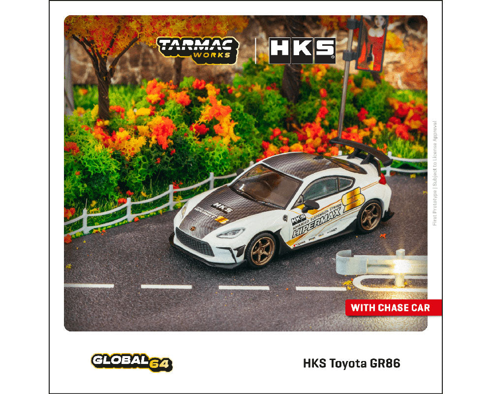 1:64 Toyota Gr86 HKS Hipermax White