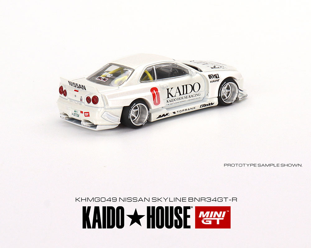 1:64 Nissan Skyline GT-R (R34) Kaido Works V2 (White) Limited Edition