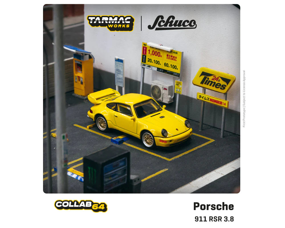 Schuco Porsche 911 Turbo Yellow