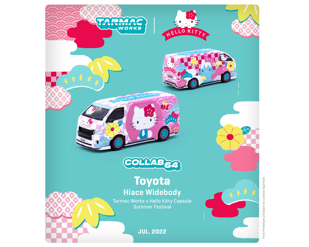 1:64 Toyota Hiace Widebody Hello Kitty Capsule