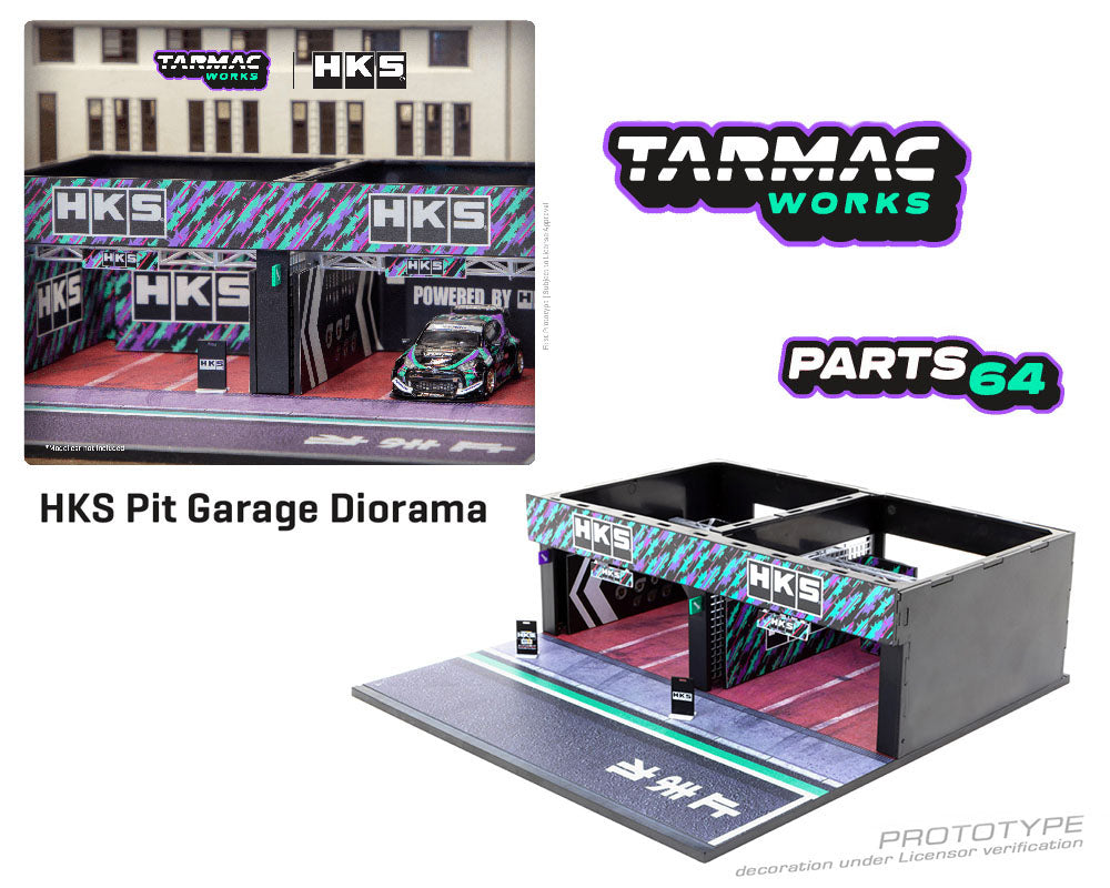 1:64 Parts64 Pit Garage Diorama HKS