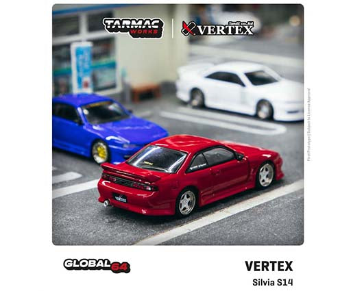 1:64 Global 64 Vertex Silvia S14 Red