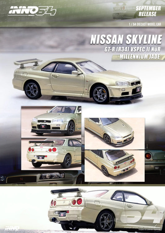 Nissan Skyline GTR R34 V-Spec Jade