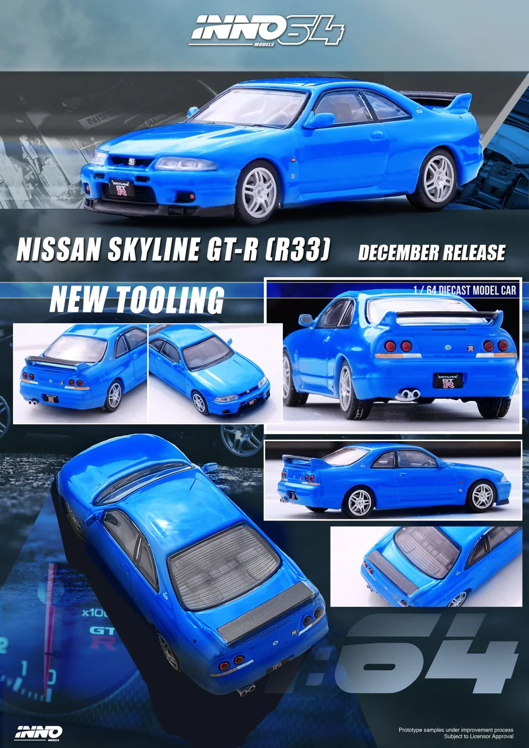 Nissan Skyline GTR R33 Blue