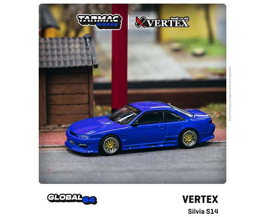 1:64 Global 64 Vertex Silvia S14 Blue