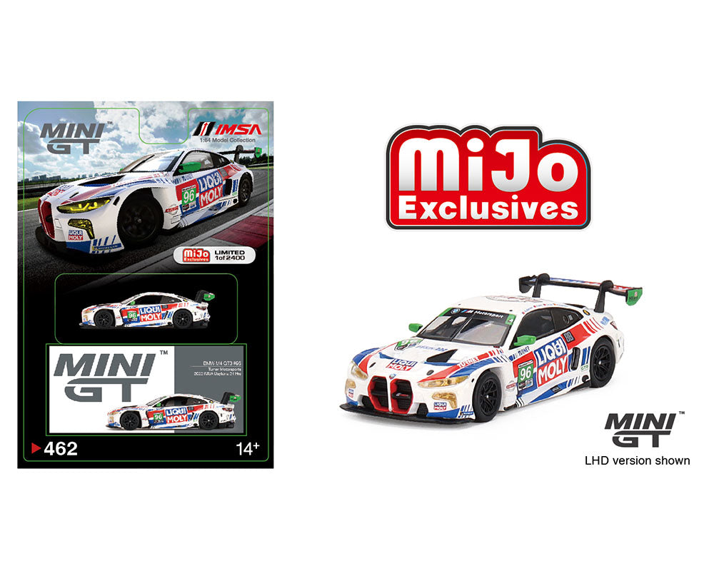 1:64 Mijo Exclusives BMW M4 GT3 #96 Turner Motorsports 2022 IMSA Daytona 24 Hrs